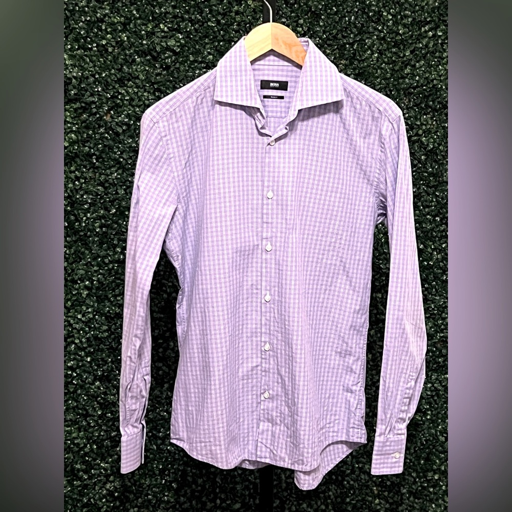BOSS PRINCE CHECKERED DRESS SHIRT ♣️